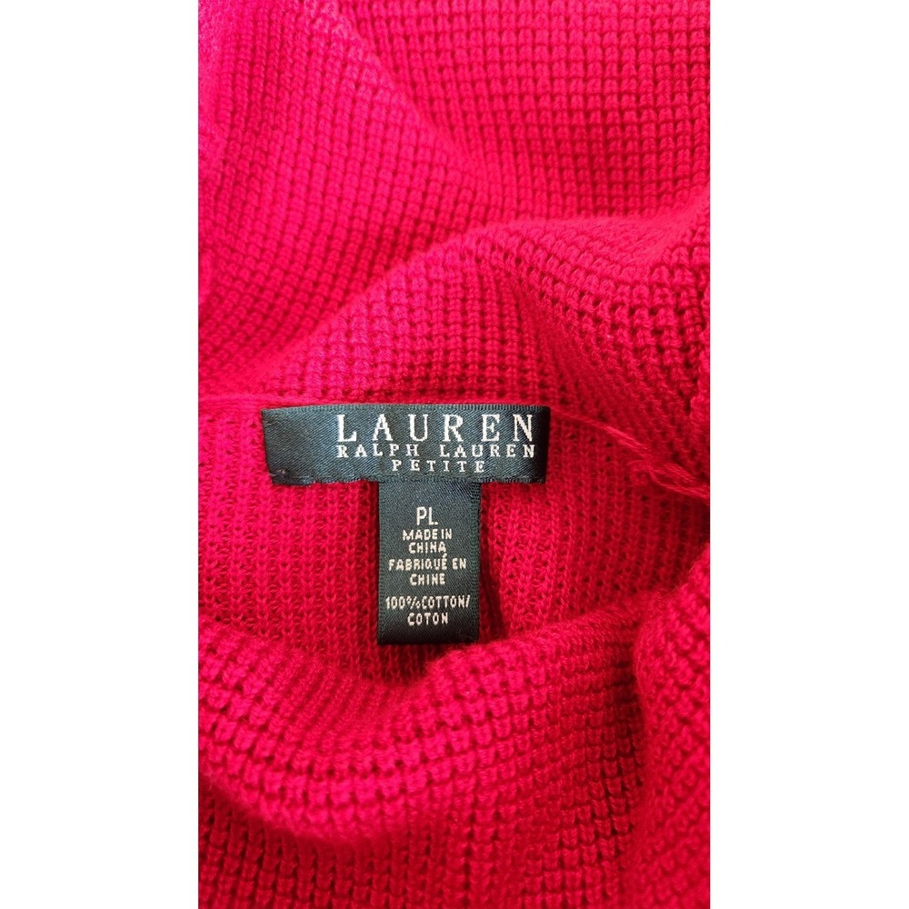 Lauren Ralph Lauren Womens Waffle Knit Cowl Neck‎ Pullover Sweater LP Set of 2 - Picture 4 of 9